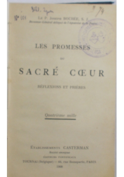 Les promesses du sacre coeur, 1908r.