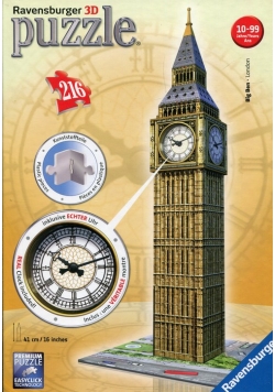 Puzzle 3D Big Ben z zegarem 216 elementów