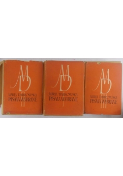 Pisma wybrane, tom I, II i III