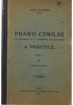 Prawo cywilne w praktyce. Część 1