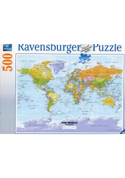 Puzzle 500 Polityczna mapa świata