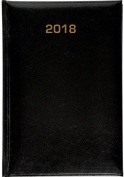 Kalendarz 2018 A5 Baladek czarny