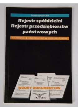 Rejestr spółdzielni Rejestr przedsiębiorstw państwowych