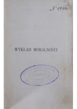 Wykład moralności,1905r.