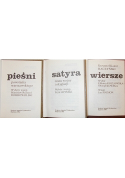 Pieśni/Wiersze/Satyra