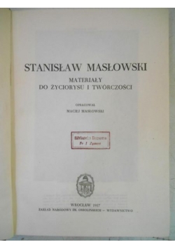 Materiały do życiorysu i twórczości