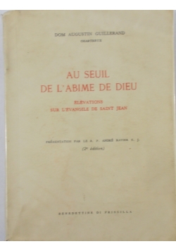 Au seuil de l'abime de dieu