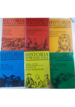 Historia powszechna, zestaw 6 książek