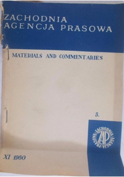 Materials and Commentaries