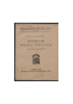 Zdobycie Mont Cervin, 1926 r.