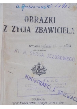 Obrazki życia Zbawiciela, 1923r.