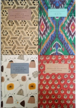 Ikats; Persian printed cottons; Fifties furnishing fabrics; Indian architectural designs