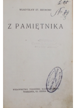 Z pamiętnika, 1931r.