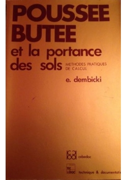 Poussee Butee et la portance des sols