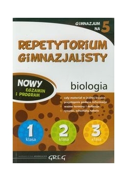 Repetytorium gimnazjalisty Biologia Gimnazjum na 5