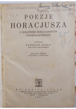 Poezje Horacjusza, 1927 r