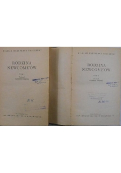Rodzina Newcome'ów, tom I-II