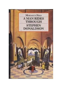 A man rides through