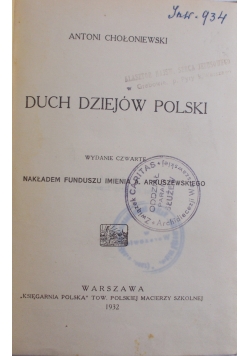 Duch dziejów Polski - 1932 r.