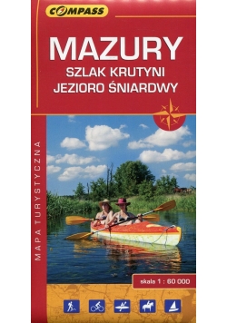 Mazury Szlak Krutyni Jezioro Śniardwy Mapa turystyczna 1:60 000