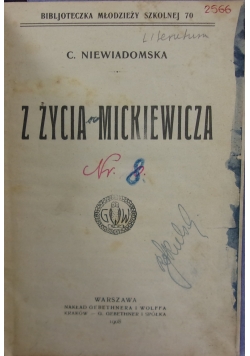Z życia Mickiewicza, 1908 r.
