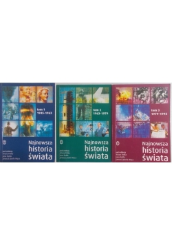 Zestaw 3 książek - Najnowsza historia świata, tom I,II,II