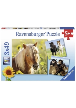 Puzzle Kochane konie 3x49