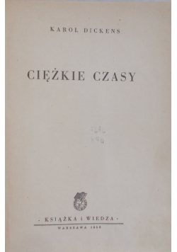 Ciężkie czasy, 1950 r