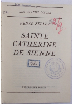 Sainte Catherine de Sienne, 1931 r