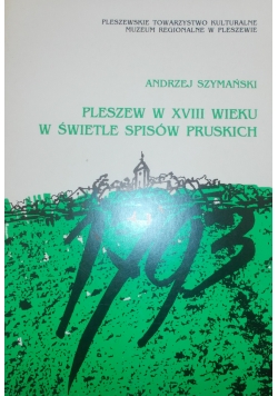 Pleszew w XVIII wieku w świetle spisów pruskich