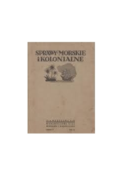 Sprawy Morskie i Kolonjalne,1936 r.