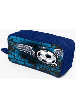Piórnik kosmetyczka Donau Soccer Style niebieski