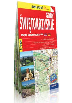 Góry Świętokrzyskie mapa turystyczna