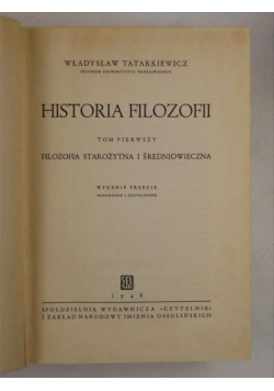 Historia filozofii, T. I, 1946 r.