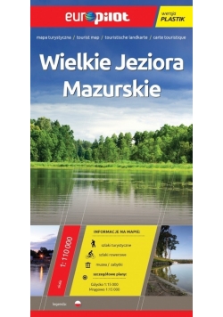 Wielkie Jeziora Mazurskie mapa turystyczna 1:110 000 laminowana