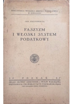 Faszyzm i włoski system podatkowy, 1937 r.