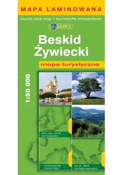 Beskid Żywiecki Mapa turystyczna 1:50 000  laminowana