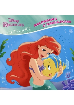 Disney Księżniczka Malowanka z naklejkami