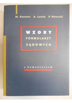 Wzory formularzy sądowych
