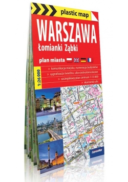Warszawa plastic! map foliowany plan miasta