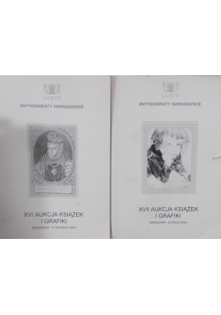 Zestaw 2 książek: XVI i XVII Aukcja książek i grafiki