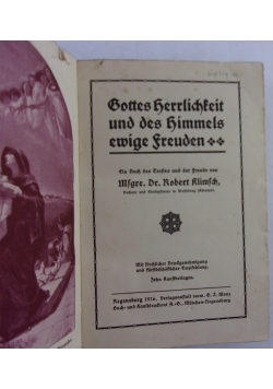 Bottes Berrlihpeit und des Himmels Ewige Freuden, 1916r.