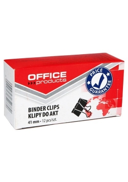 Klipy do akt 41mm Office Products 12 sztuk