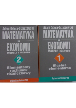 Matematyka w ekonomii modele i metody I-II