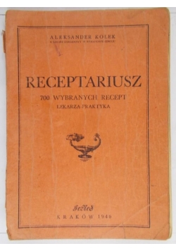 Receptariusz, 1946 r.
