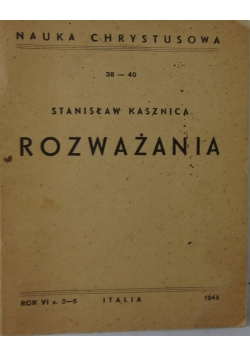 Rozważania, 1945 r.