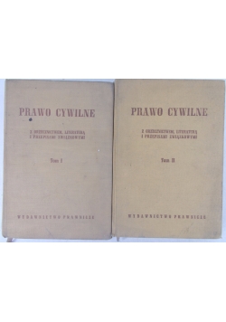 Prawo cywilne. Tom I-II