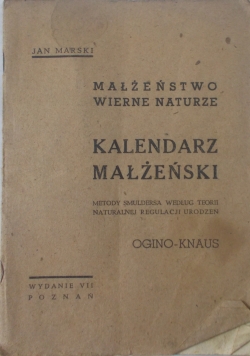 Kalendarz małżeński,1948r.
