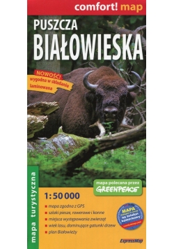 Puszcza Białowieska comfort! map laminowana mapa turystyczna 1:50 000