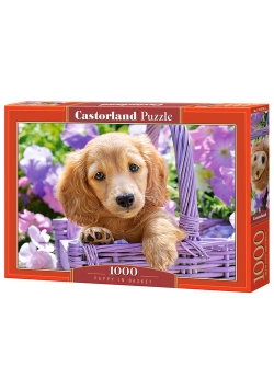 Puzzle 1000 Puppy in Basket